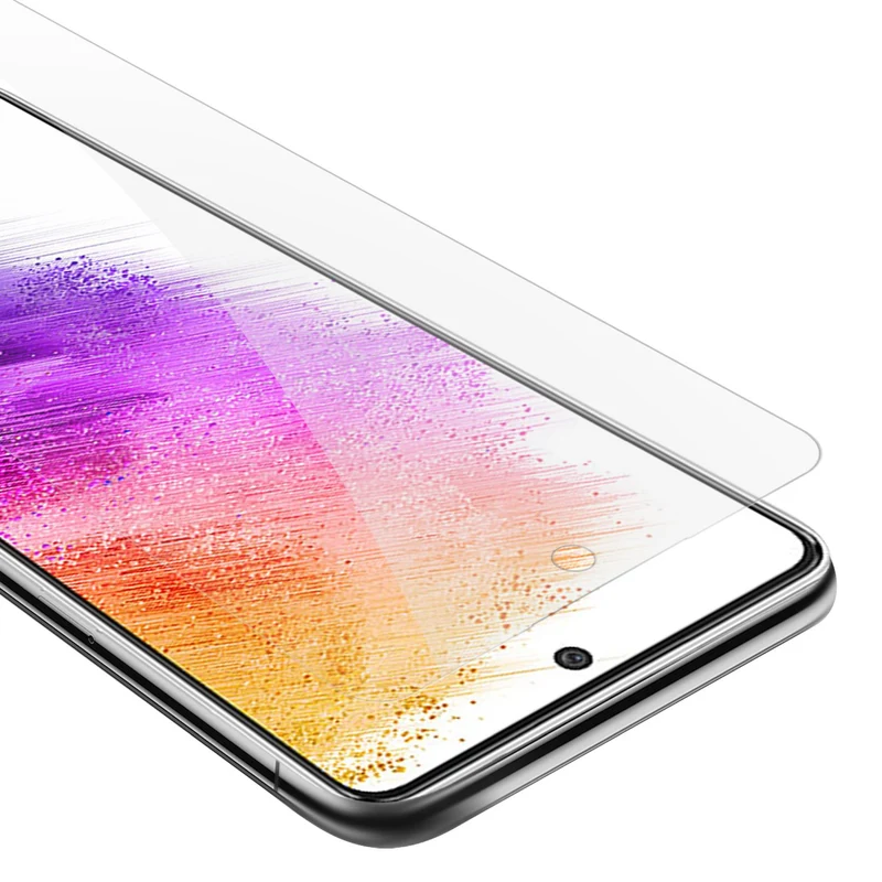 Cadorabo Panzer Folie kompatibel mit Samsung Galaxy A73 5G - Schutzfolie Gehärtetes (Tempered) Display-Schutzglas in 9H Härte mit 3D Touch Kompatibilität