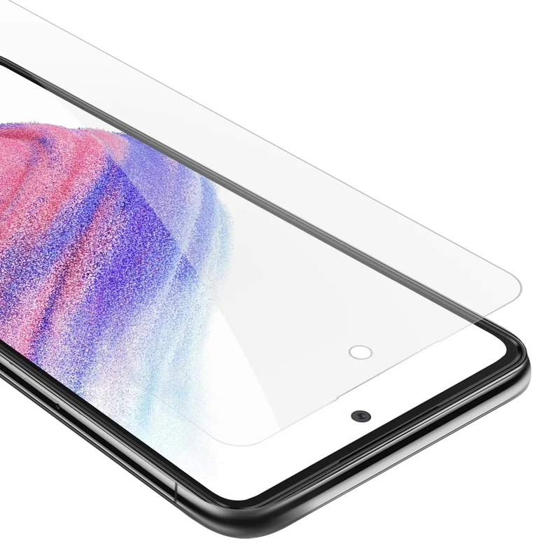 Cadorabo Panzer Folie kompatibel mit Samsung Galaxy A53 5G - Schutzfolie Gehärtetes (Tempered) Display-Schutzglas in 9H Härte mit 3D Touch Kompatibilität