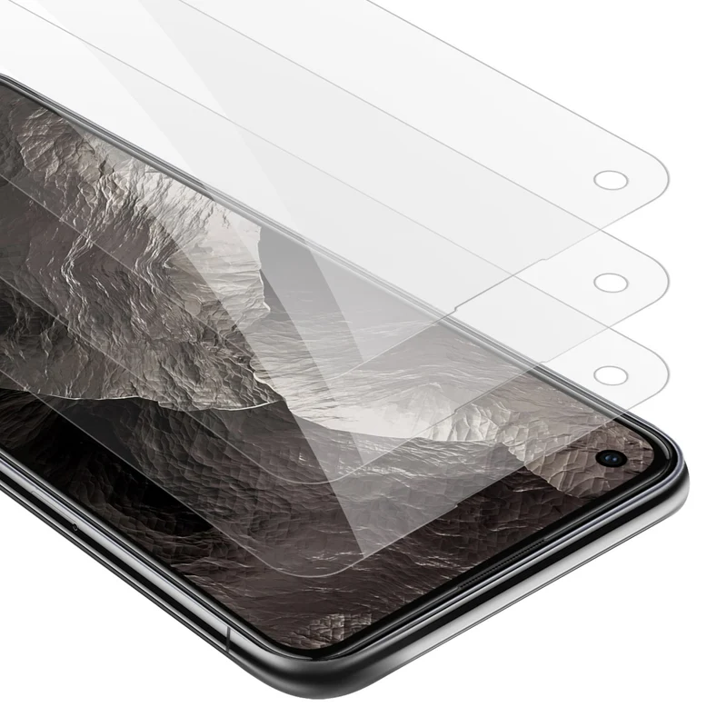 Cadorabo 3x Panzer Folie kompatibel mit Realme GT Master - Schutzfolie 3er Pack Gehärtetes (Tempered) Display-Schutzglas in 9H Härte mit 3D Touch Kompatibilität