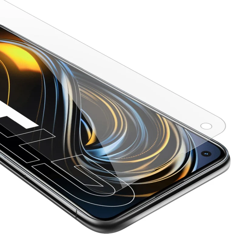 Cadorabo Panzer Folie kompatibel mit Realme GT / GT Neo 2T / Q3 PRO - Schutzfolie Gehärtetes (Tempered) Display-Schutzglas in 9H Härte mit 3D Touch Kompatibilität