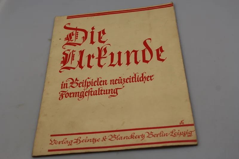 Katalog „Die Urkunde“ aus den 30er Jahren