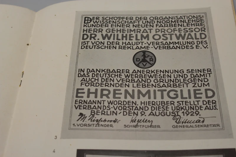 Katalog „Die Urkunde“ aus den 30er Jahren