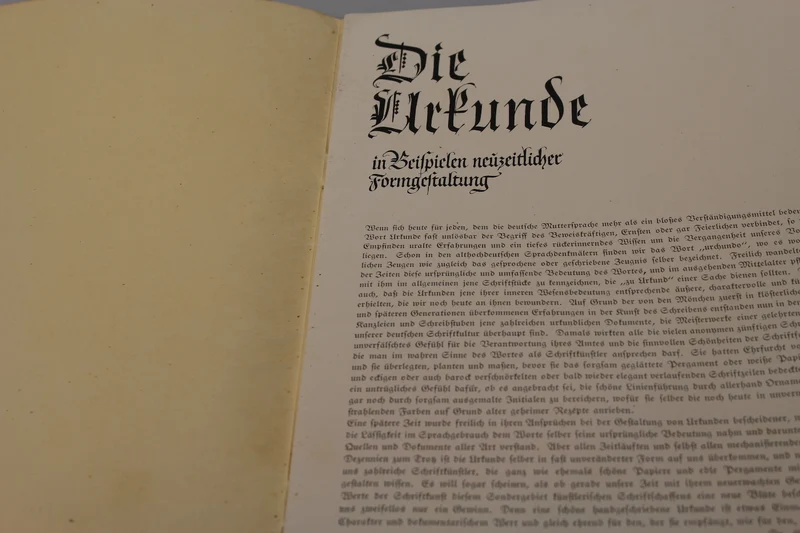 Katalog „Die Urkunde“ aus den 30er Jahren