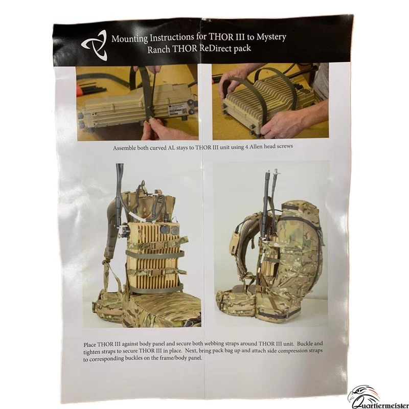 Mystery Ranch Thor Rucksack - Funkgerät Tragesystem für Harris PRC 117 Multicam