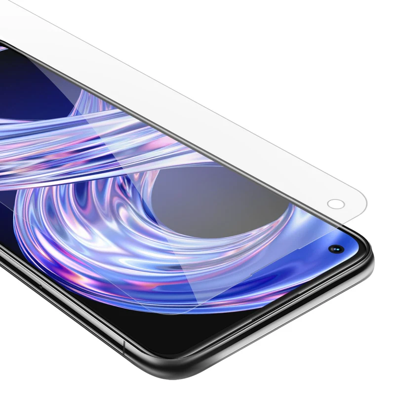 Cadorabo Panzer Folie kompatibel mit Realme 8 4G / 8 PRO - Schutzfolie Gehärtetes (Tempered) Display-Schutzglas in 9H Härte mit 3D Touch Kompatibilität