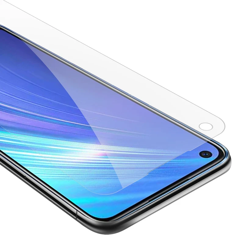 Cadorabo Panzer Folie kompatibel mit Realme 6 4G / 6s - Schutzfolie Gehärtetes (Tempered) Display-Schutzglas in 9H Härte mit 3D Touch Kompatibilität