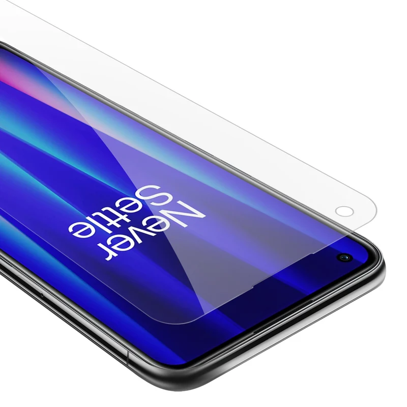 Cadorabo Panzer Folie kompatibel mit OnePlus Nord CE 2 5G - Schutzfolie Gehärtetes (Tempered) Display-Schutzglas in 9H Härte mit 3D Touch Kompatibilität