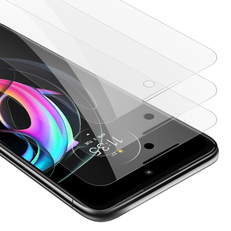 Cadorabo 3x Panzer Folie kompatibel mit Motorola EDGE 20 LITE / FUSION - Schutzfolie 3er Pack Gehärtetes (Tempered) Display-Schutzglas in 9H Härte mit 3D Touch Kompatibilität