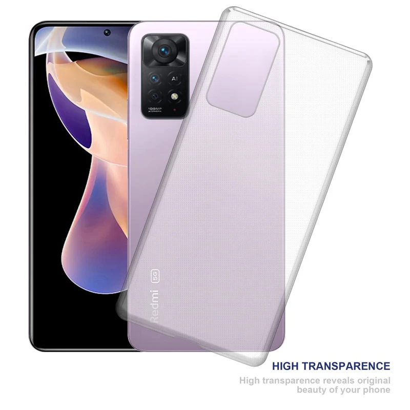 Cadorabo Hülle kompatibel mit Xiaomi RedMi NOTE 11 PRO 4G / 5G Schutzhülle aus flexiblem TPU Silikon