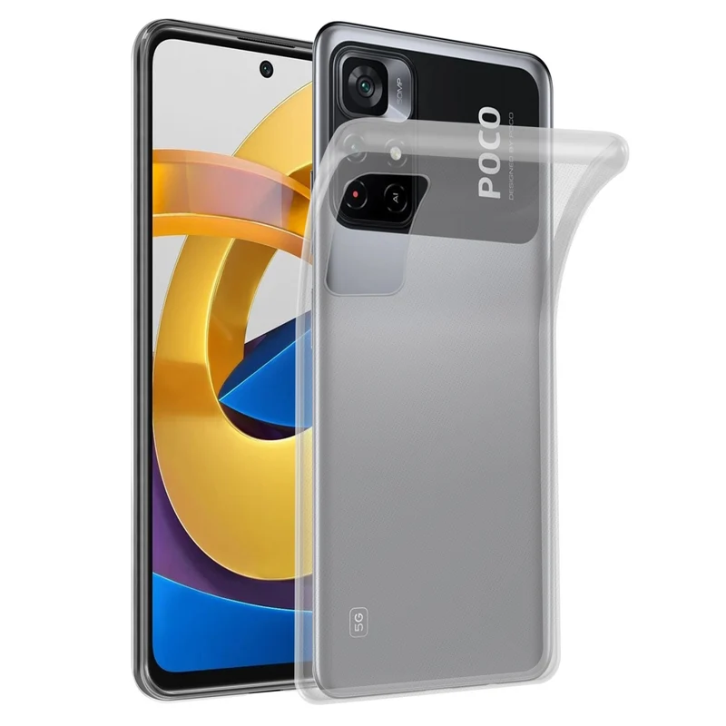 Cadorabo Hülle kompatibel mit Xiaomi POCO M4 PRO 5G Schutzhülle aus flexiblem TPU Silikon