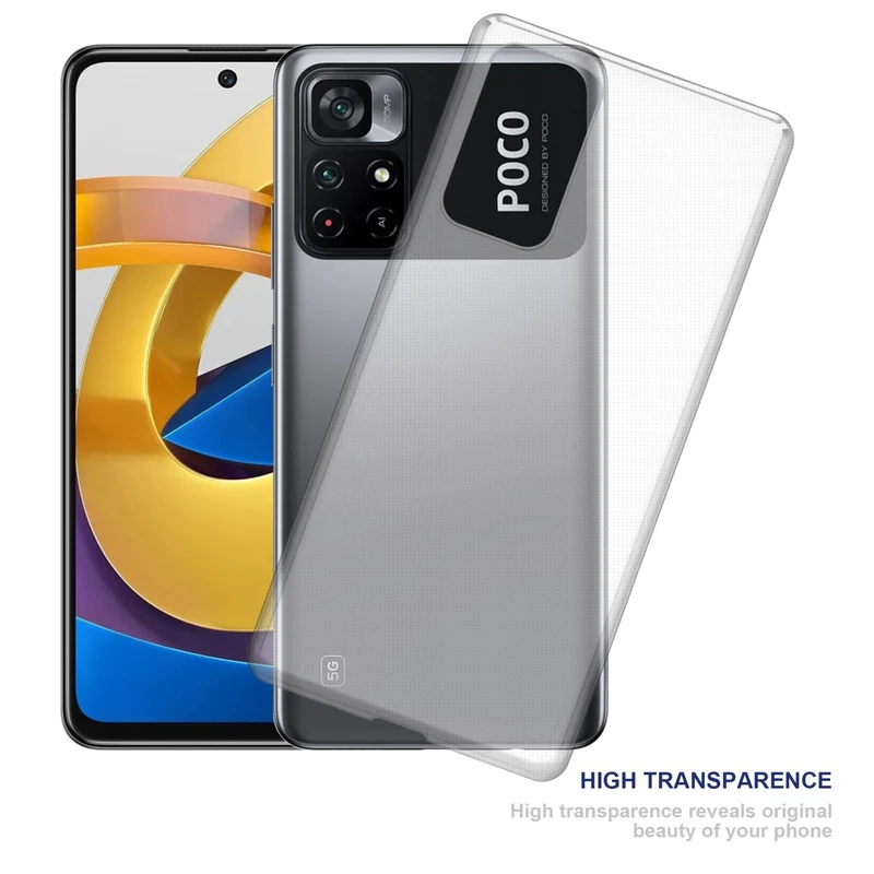Cadorabo Hülle kompatibel mit Xiaomi POCO M4 PRO 5G Schutzhülle aus flexiblem TPU Silikon