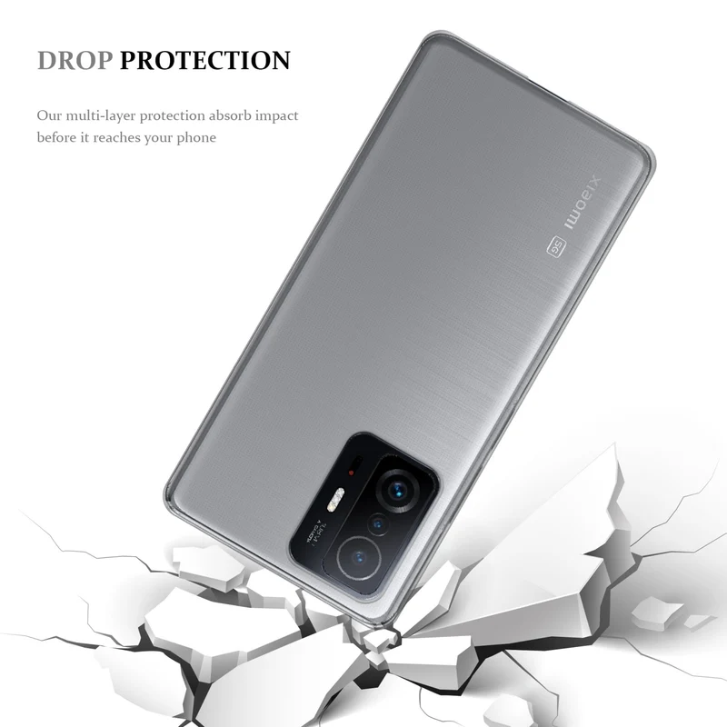 Cadorabo Hülle kompatibel mit Xiaomi 11T / 11T PRO Schutzhülle aus flexiblem TPU Silikon
