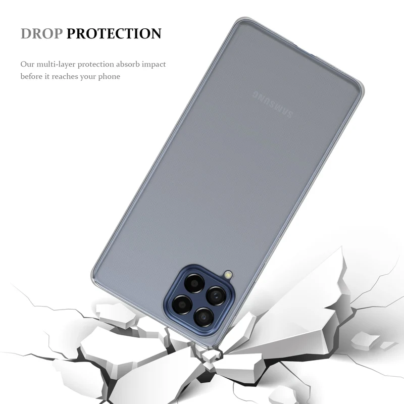 Cadorabo Hülle kompatibel mit Samsung Galaxy M53 5G Schutzhülle aus flexiblem TPU Silikon