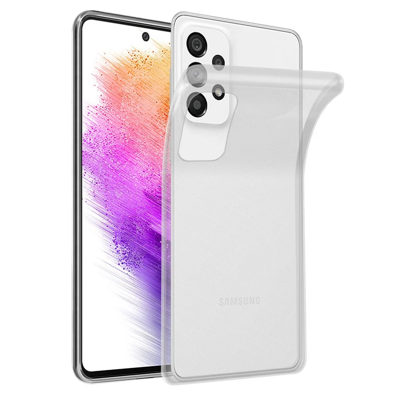 Cadorabo Hülle kompatibel mit Samsung Galaxy A73 5G Schutzhülle aus flexiblem TPU Silikon