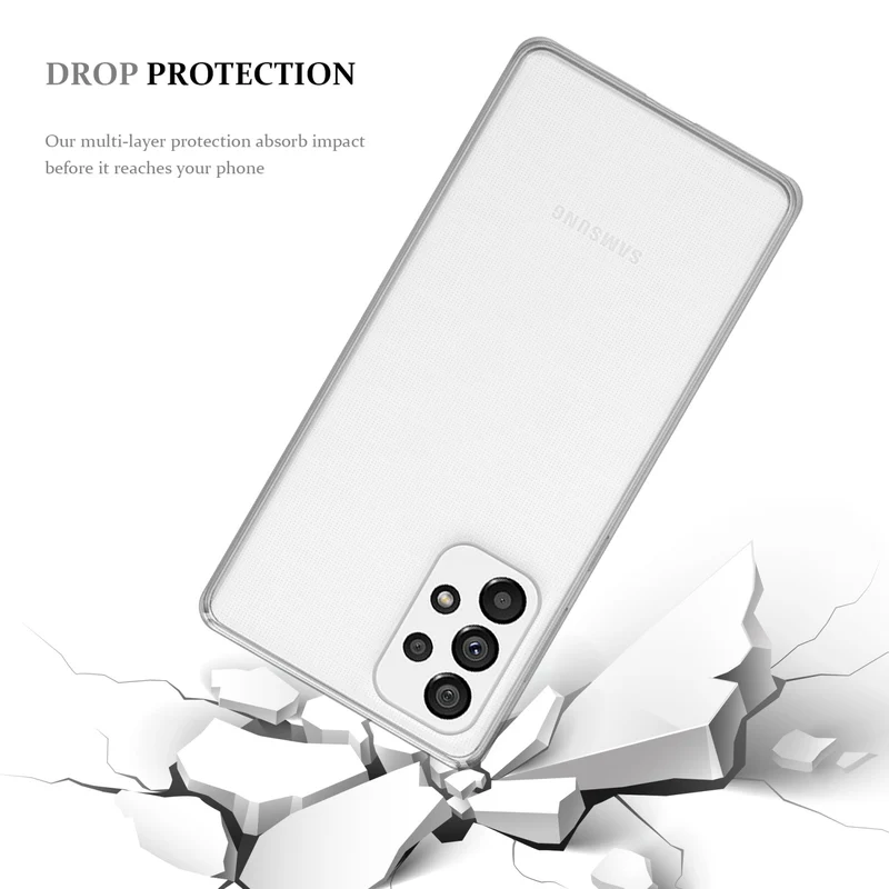 Cadorabo Hülle kompatibel mit Samsung Galaxy A73 5G Schutzhülle aus flexiblem TPU Silikon