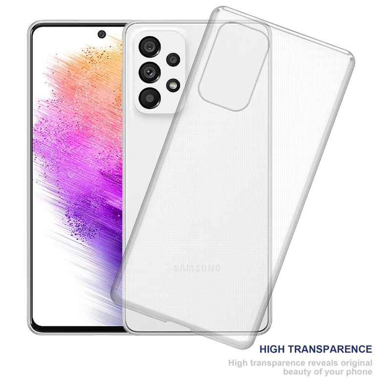 Cadorabo Hülle kompatibel mit Samsung Galaxy A73 5G Schutzhülle aus flexiblem TPU Silikon