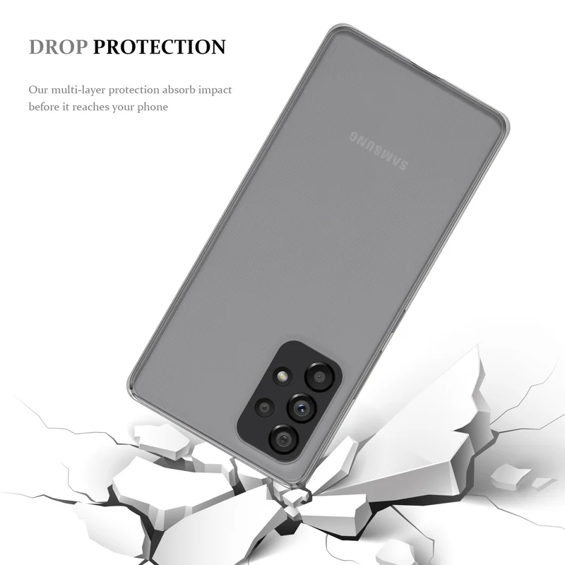 Cadorabo Hülle kompatibel mit Samsung Galaxy A53 5G Schutzhülle aus flexiblem TPU Silikon