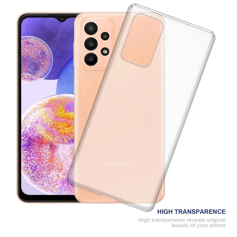 Cadorabo Hülle kompatibel mit Samsung Galaxy A23 4G Schutzhülle aus flexiblem TPU Silikon