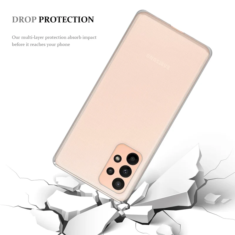 Cadorabo Hülle kompatibel mit Samsung Galaxy A23 4G Schutzhülle aus flexiblem TPU Silikon