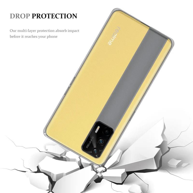 Cadorabo Hülle kompatibel mit Realme GT / GT Neo 2T / Q3 PRO Schutzhülle aus flexiblem TPU Silikon