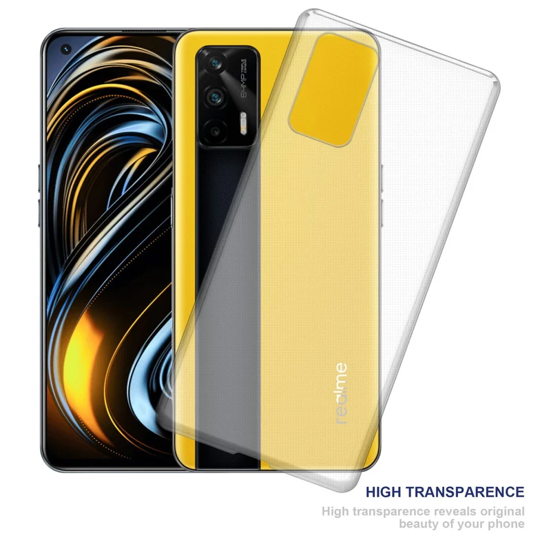 Cadorabo Hülle kompatibel mit Realme GT / GT Neo 2T / Q3 PRO Schutzhülle aus flexiblem TPU Silikon