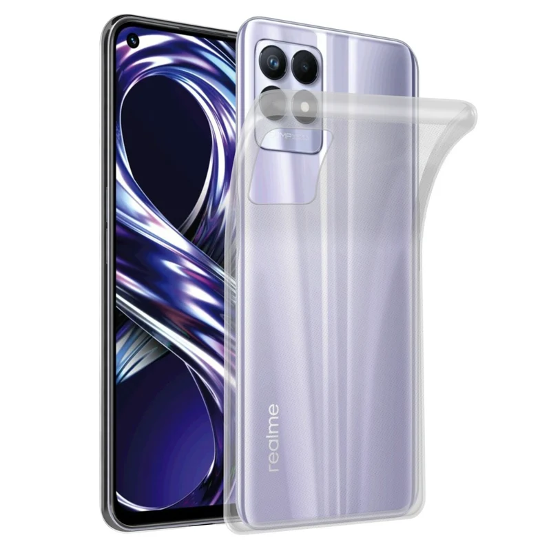 Cadorabo Hülle kompatibel mit Realme 8i / Narzo 50 4G Schutzhülle aus flexiblem TPU Silikon