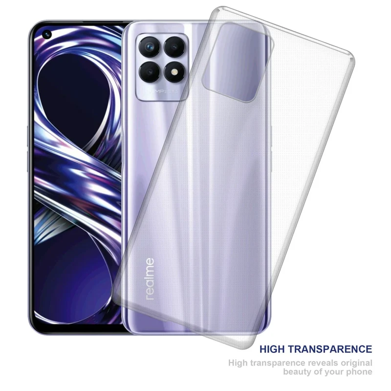Cadorabo Hülle kompatibel mit Realme 8i / Narzo 50 4G Schutzhülle aus flexiblem TPU Silikon
