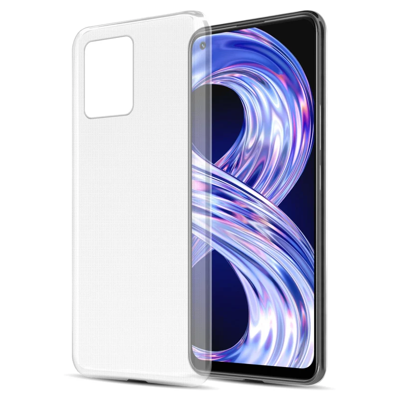 Cadorabo Hülle kompatibel mit Realme 8 4G / 8 PRO Schutzhülle aus flexiblem TPU Silikon