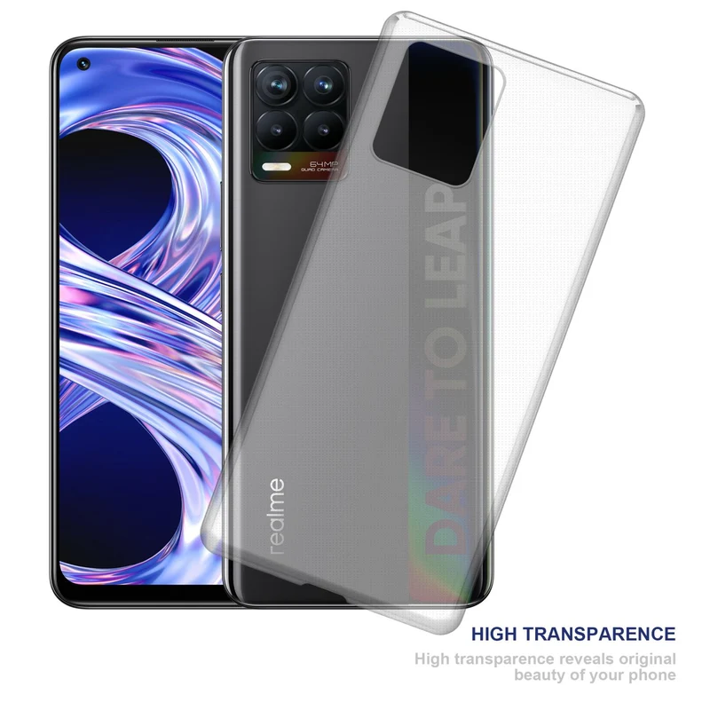 Cadorabo Hülle kompatibel mit Realme 8 4G / 8 PRO Schutzhülle aus flexiblem TPU Silikon