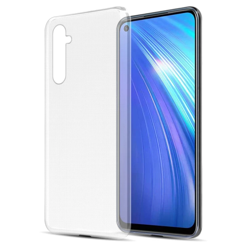 Cadorabo Hülle kompatibel mit Realme 6 4G / 6s Schutzhülle aus flexiblem TPU Silikon