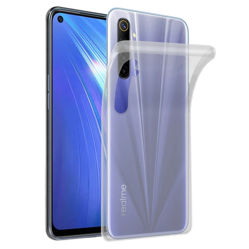 Cadorabo Hülle kompatibel mit Realme 6 4G / 6s Schutzhülle aus flexiblem TPU Silikon