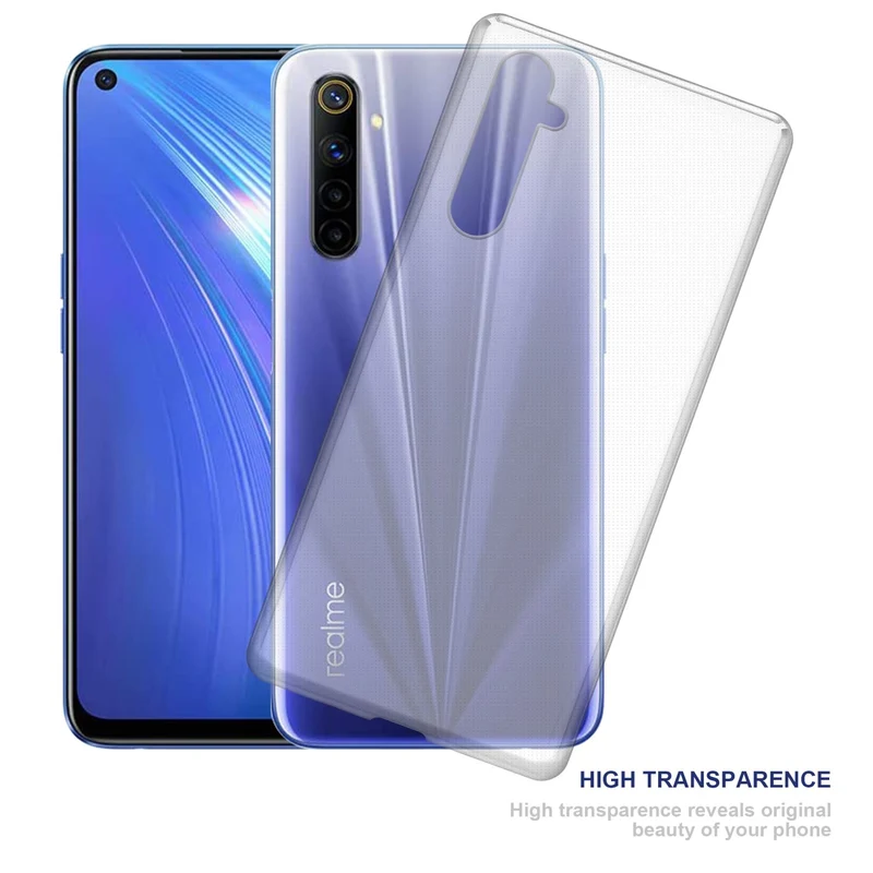 Cadorabo Hülle kompatibel mit Realme 6 4G / 6s Schutzhülle aus flexiblem TPU Silikon