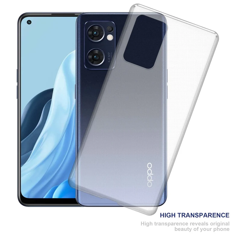 Cadorabo Hülle kompatibel mit Oppo FIND X5 LITE / Reno7 5G Schutzhülle aus flexiblem TPU Silikon