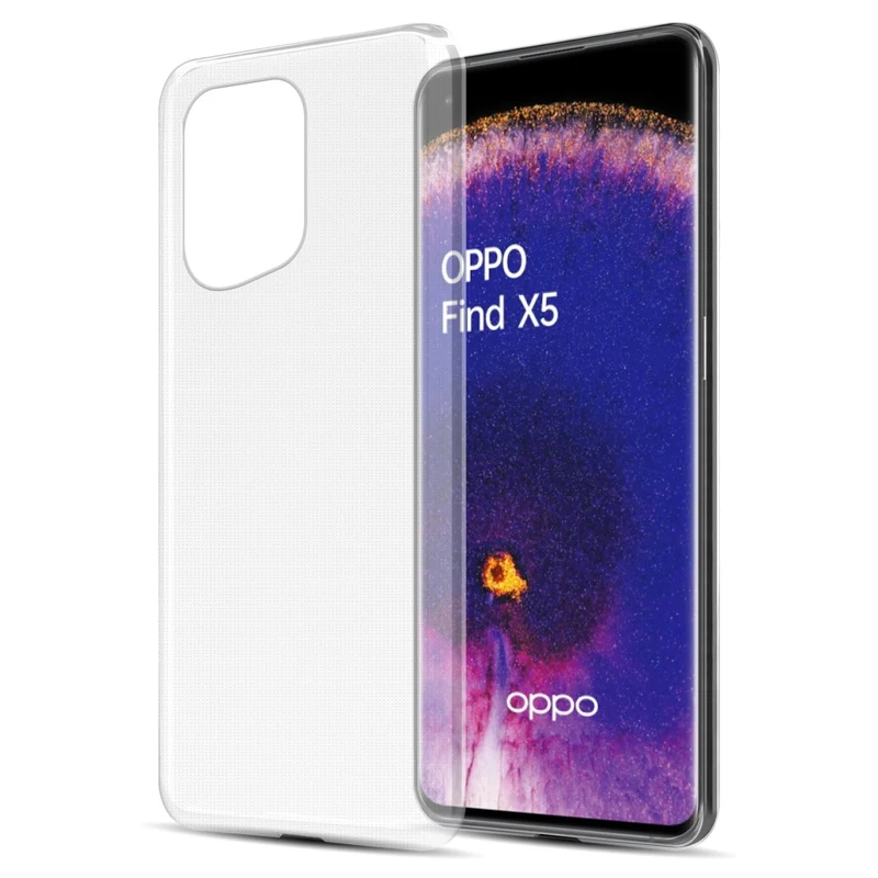 Cadorabo Hülle kompatibel mit Oppo FIND X5 Schutzhülle aus flexiblem TPU Silikon