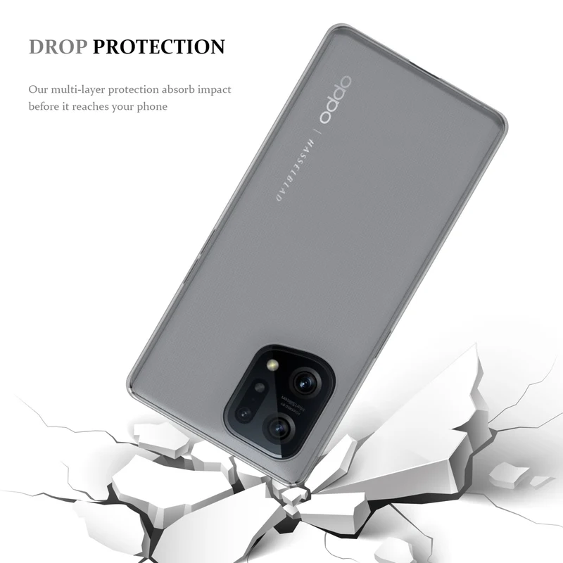 Cadorabo Hülle kompatibel mit Oppo FIND X5 Schutzhülle aus flexiblem TPU Silikon
