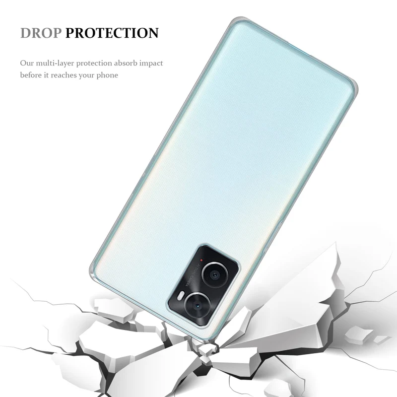 Cadorabo Hülle kompatibel mit Oppo A36 / A76 / A96 4G / K10 4G / Realme 9i Schutzhülle aus flexiblem TPU Silikon