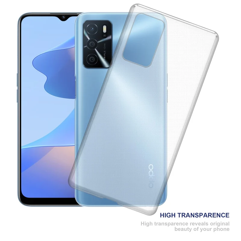 Cadorabo Hülle kompatibel mit Oppo A16s / A54s Schutzhülle aus flexiblem TPU Silikon