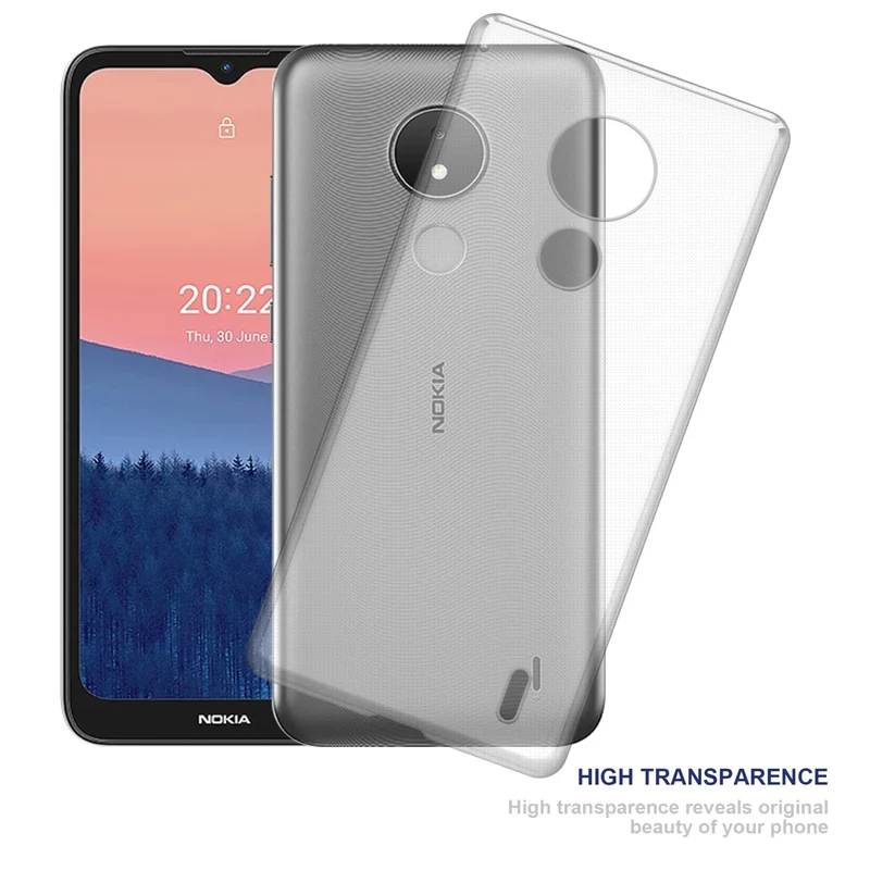 Cadorabo Hülle kompatibel mit Nokia C21 Schutzhülle aus flexiblem TPU Silikon