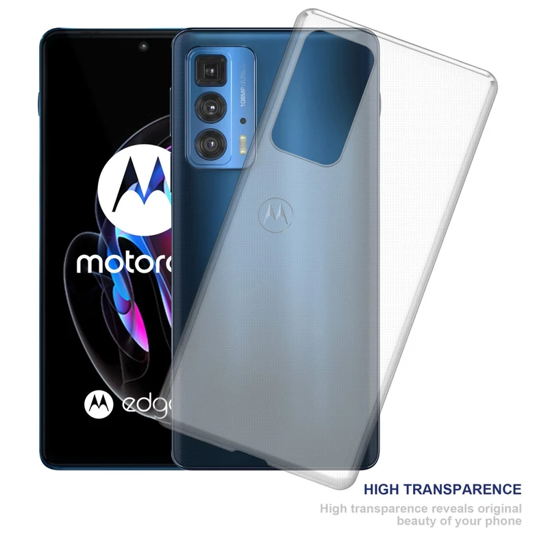 Cadorabo Hülle kompatibel mit Motorola EDGE 20 PRO / EDGE S PRO Schutzhülle aus flexiblem TPU Silikon