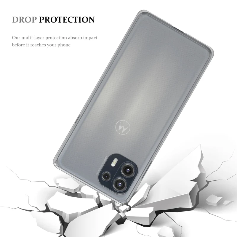 Cadorabo Hülle kompatibel mit Motorola EDGE 20 LITE / FUSION Schutzhülle aus flexiblem TPU Silikon
