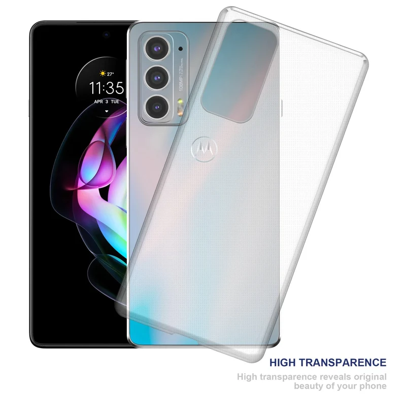 Cadorabo Hülle kompatibel mit Motorola EDGE 20 Schutzhülle aus flexiblem TPU Silikon