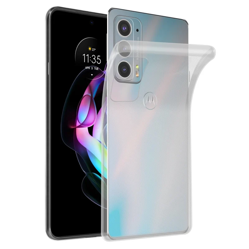 Cadorabo Hülle kompatibel mit Motorola EDGE 20 Schutzhülle aus flexiblem TPU Silikon