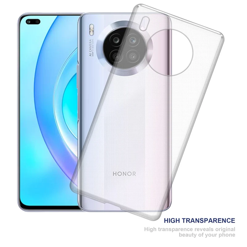 Cadorabo Hülle kompatibel mit Honor 50 LITE Schutzhülle aus flexiblem TPU Silikon