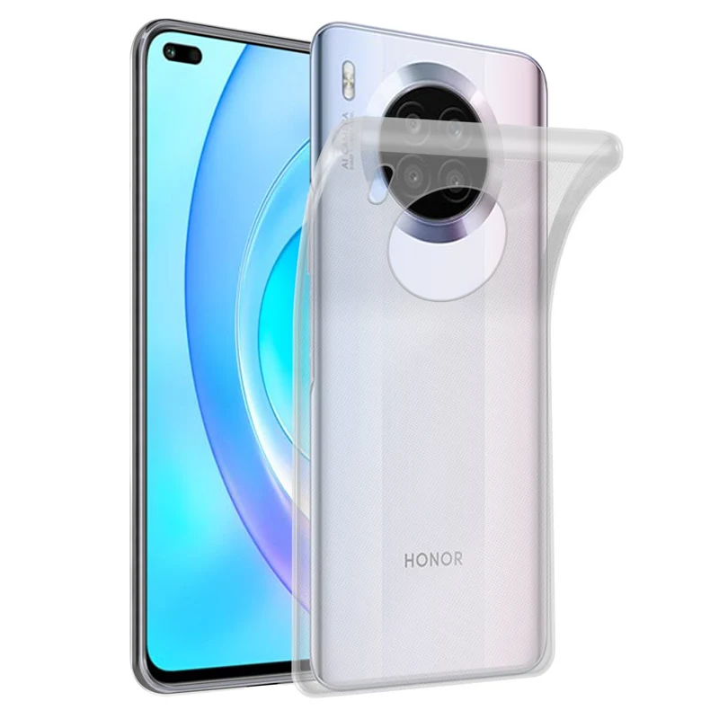 Cadorabo Hülle kompatibel mit Honor 50 LITE Schutzhülle aus flexiblem TPU Silikon