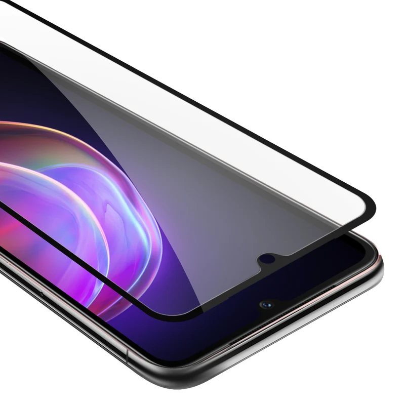 Cadorabo Vollbild Panzer Folie kompatibel mit Vivo V21 4G / 5G - Schutzfolie Gehärtetes (Tempered) Display-Schutzglas in 9H Härte mit 3D Touch