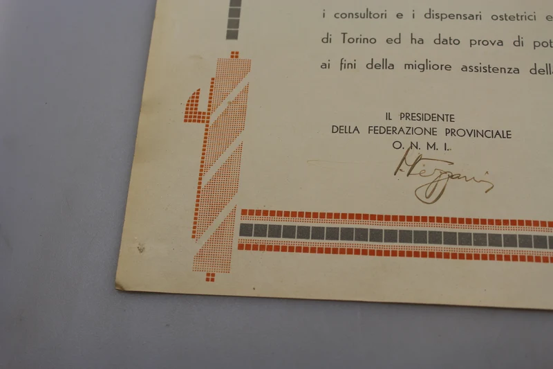 ONMI-Zertifikat – 1939