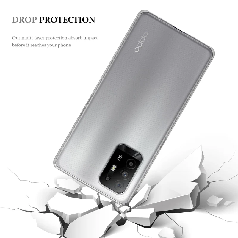 Cadorabo Hülle kompatibel mit Oppo A94 5G Schutzhülle aus flexiblem TPU Silikon