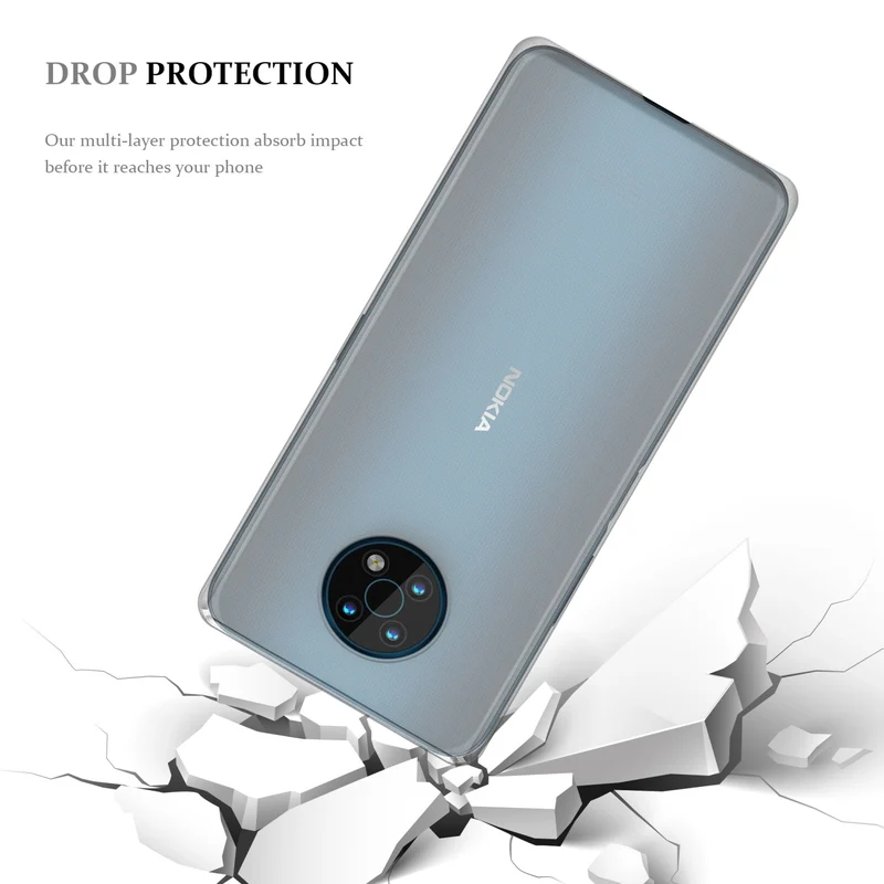 Cadorabo Hülle kompatibel mit Nokia G50 5G Schutzhülle aus flexiblem TPU Silikon