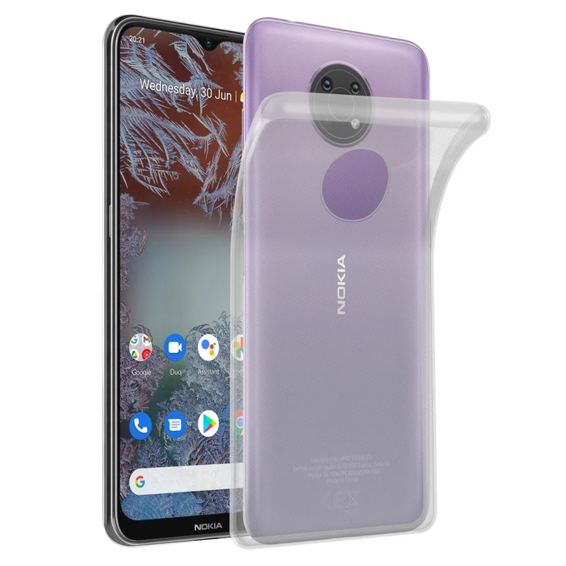 Cadorabo Hülle kompatibel mit Nokia G10 / G20 Schutzhülle aus flexiblem TPU Silikon
