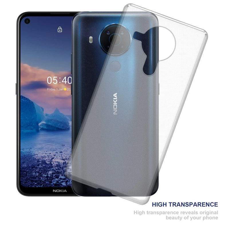 Cadorabo Hülle kompatibel mit Nokia 5,4 Schutzhülle aus flexiblem TPU Silikon